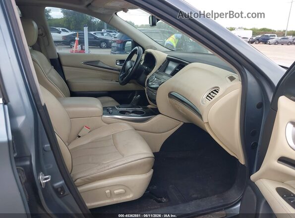 5N1DL0MN4HC501316 2017 INFINITI QX60 Blue წინა სალონის ხედი