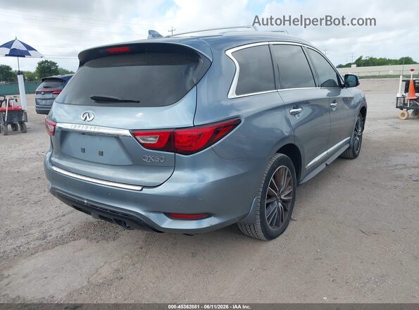 5N1DL0MN4HC501316 2017 INFINITI QX60 Blue უკანა მარჯვენა