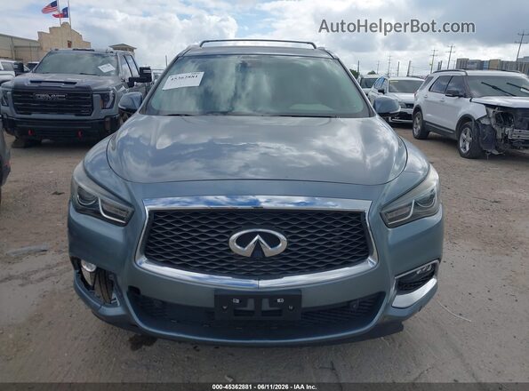 5N1DL0MN4HC501316 2017 INFINITI QX60 Blue ხელსაწყოთა პანელის ხედი