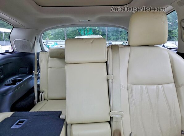 5N1DL0MN4JC512001 2018 INFINITI QX60 White Հետևի նստատեղերի տեսք
