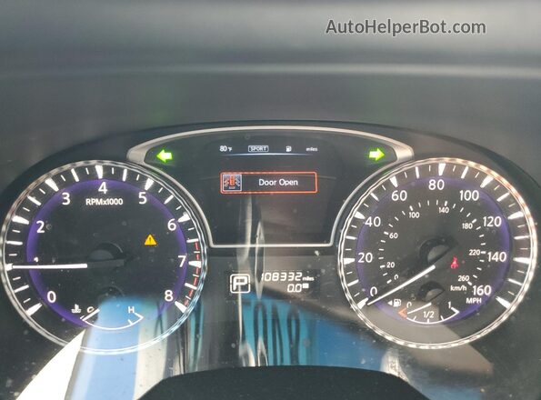 5N1DL0MN4JC529090 2018 INFINITI QX60 Blue Вид щитка приладів