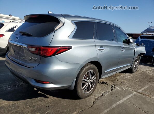 5N1DL0MN4JC529090 2018 INFINITI QX60 Blue Задня права чверть