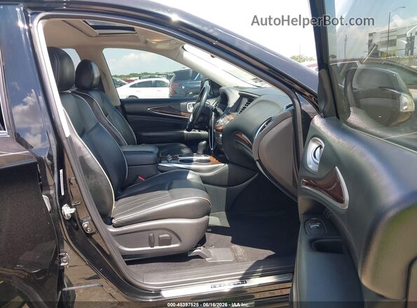 5N1DL0MN4KC523677 2019 INFINITI QX60 Black Widok wnętrza z przodu