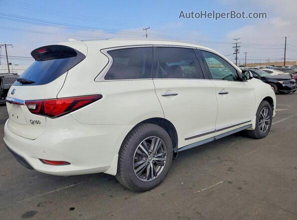 5N1DL0MN4KC531732 2019 INFINITI QX60 White Հետևի աջ