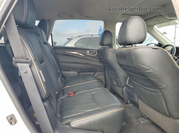 5N1DL0MN4KC531732 2019 INFINITI QX60 White Սալոնի հետևի տեսք