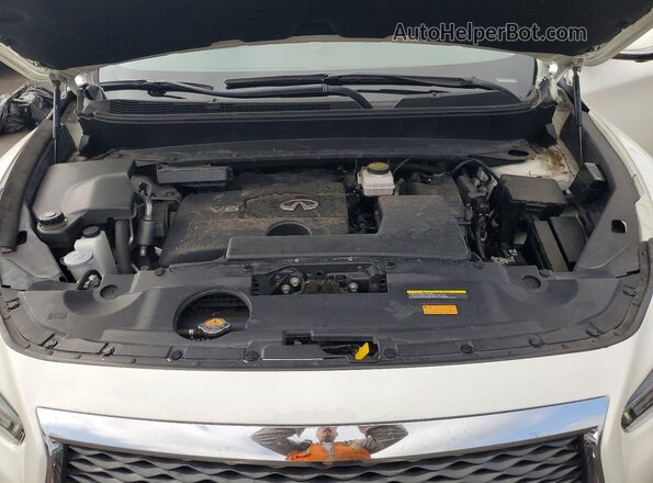 5N1DL0MN4KC531732 2019 INFINITI QX60 White Շարժիչի բաժամունքի տեսք