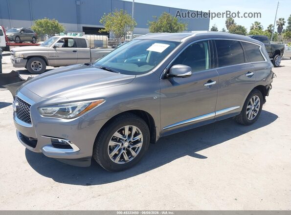 5N1DL0MN4KC557795 2019 INFINITI QX60 Gray Vista tres cuartos delantera izquierda