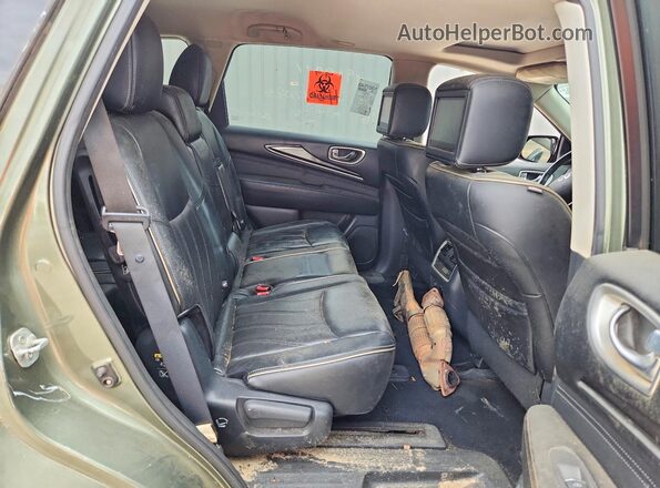 5N1DL0MN5HC501714 2017 INFINITI QX60 Green Vista de los asientos traseros