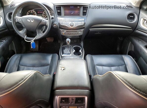 5N1DL0MN6HC524662 2017 INFINITI QX60 Silver Widok deski rozdzielczej
