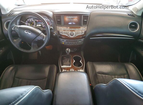 5N1DL0MN6JC505681 2018 INFINITI QX60 White Widok deski rozdzielczej