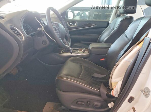 5N1DL0MN6JC505681 2018 INFINITI QX60 White Widok wnętrza z przodu
