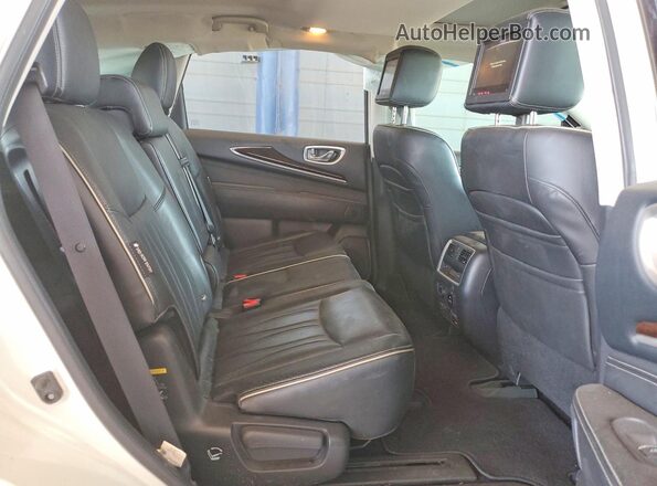 5N1DL0MN6JC505681 2018 INFINITI QX60 White Widok wnętrza z tyłu