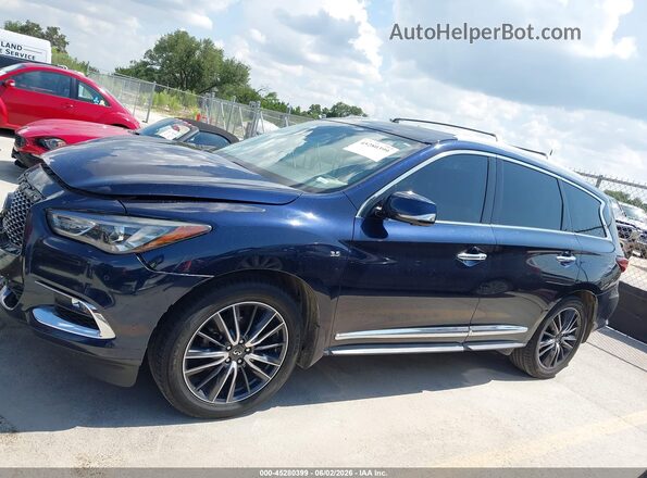 5N1DL0MN6JC506958 2018 INFINITI QX60 Dark Blue Vista interior de 360 grados