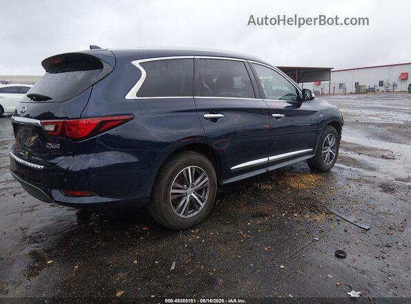5N1DL0MN6KC516729 2019 INFINITI QX60 Dark Blue Հետևի աջ