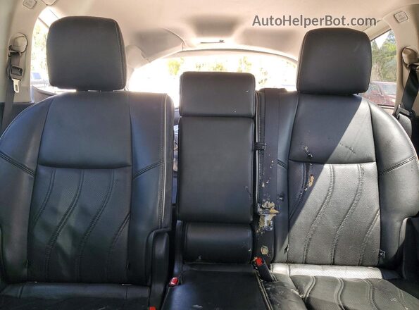 5N1DL0MN7HC511208 2017 INFINITI QX60 Gray Widok tylnych siedzeń