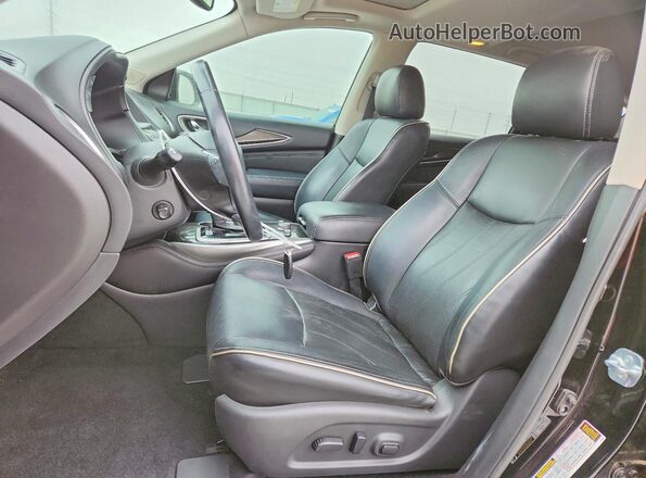 5N1DL0MN7HC527344 2017 INFINITI QX60 Black Սալոնի դիմացի տեսք