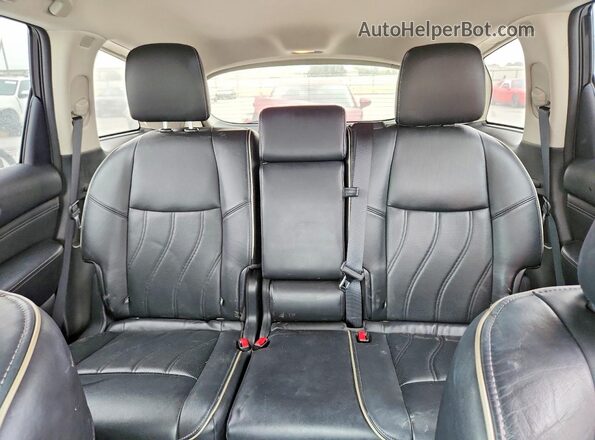 5N1DL0MN7HC527344 2017 INFINITI QX60 Black Հետևի նստատեղերի տեսք