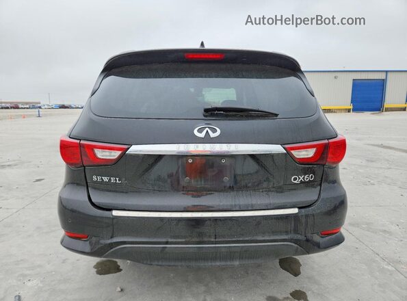 5N1DL0MN7HC527344 2017 INFINITI QX60 Black Հետևի տեսք