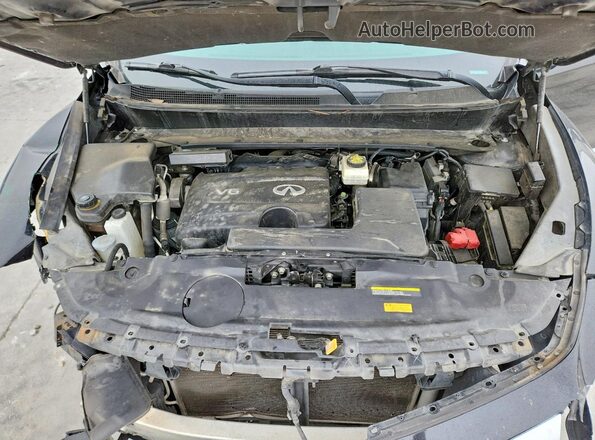 5N1DL0MN7HC527344 2017 INFINITI QX60 Black Շարժիչի բաժամունքի տեսք