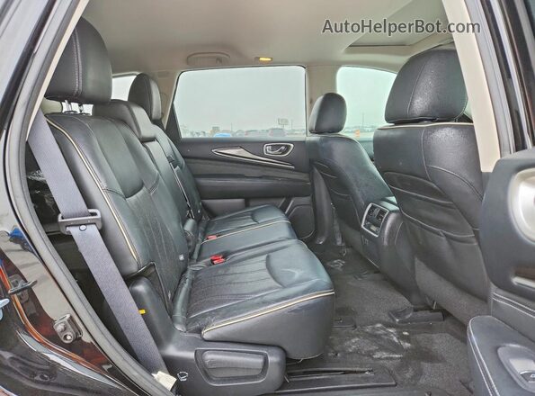 5N1DL0MN7HC527344 2017 INFINITI QX60 Black Սալոնի հետևի տեսք