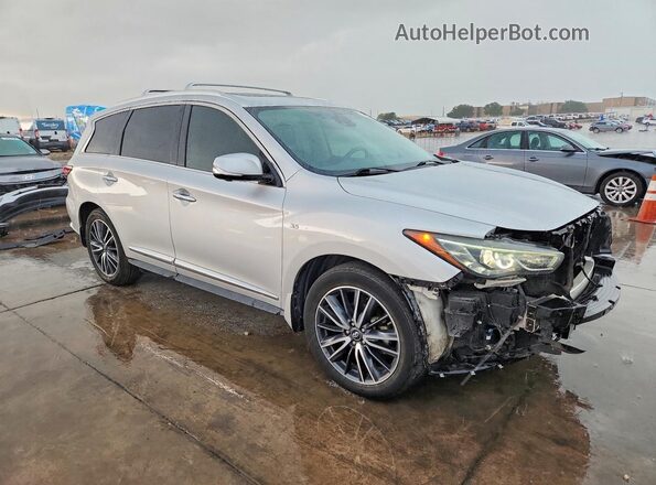 5N1DL0MN7JC510453 2018 INFINITI QX60 Серебряный Передняя правая четверть