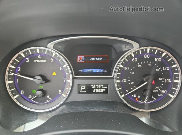 5N1DL0MN7JC520304 2018 INFINITI QX60 White Widok zestawu wskaźników