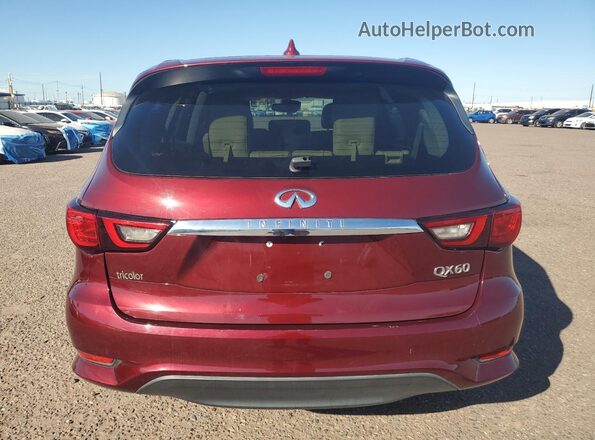 5N1DL0MN7KC509482 2019 INFINITI QX60 Red Vista trasera
