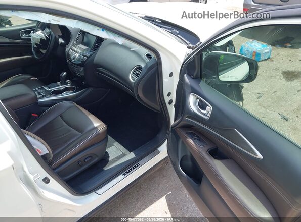 5N1DL0MN7LC518071 2020 INFINITI QX60 White Widok wnętrza z przodu