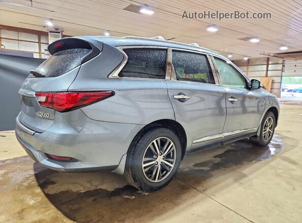 5N1DL0MN8KC515792 2019 INFINITI QX60 Синий Задняя правая четверть