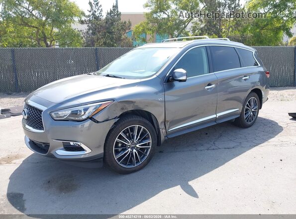 5N1DL0MN9HC509167 2017 INFINITI QX60 Gray Vista tres cuartos delantera izquierda