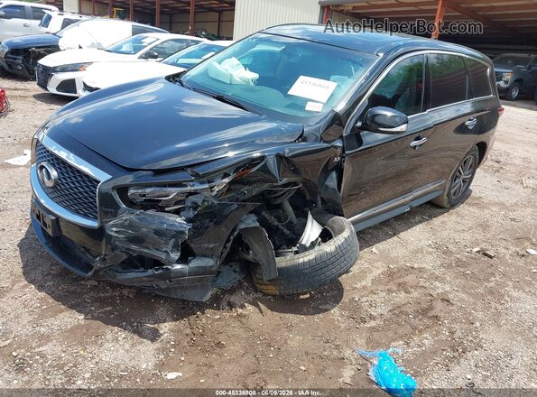 5N1DL0MN9JC530767 2018 INFINITI QX60 Black წინა მარცხენა ხედი სამი მეოთხედიდან