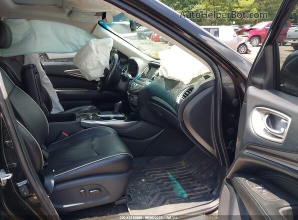 5N1DL0MN9JC530767 2018 INFINITI QX60 Black წინა სალონის ხედი
