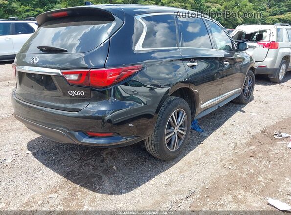 5N1DL0MN9JC530767 2018 INFINITI QX60 Black უკანა მარჯვენა
