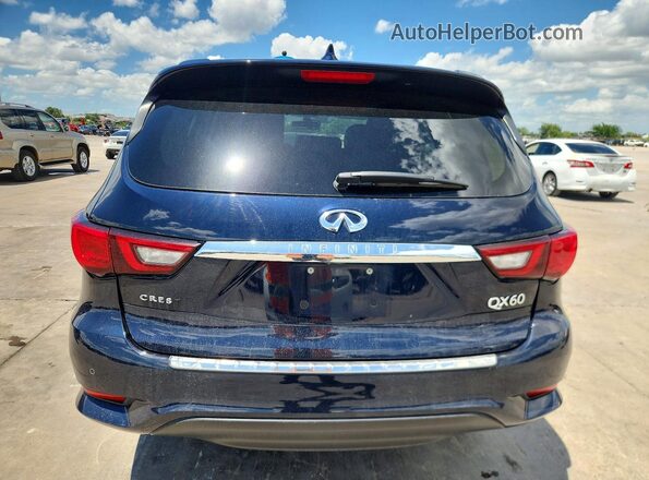 5N1DL0MN9KC505269 2019 INFINITI QX60 Blue Vista trasera
