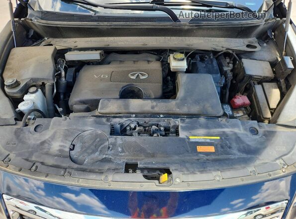 5N1DL0MN9KC505269 2019 INFINITI QX60 Blue Vista del compartimento del motor