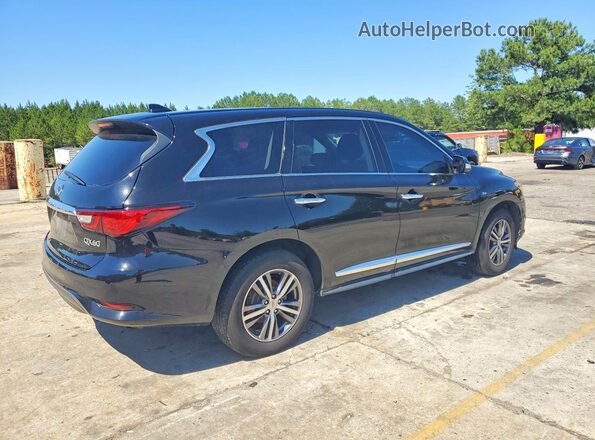5N1DL0MN9KC563740 2019 INFINITI QX60 Black Rear right