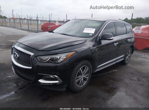 5N1DL0MNXHC503863 2017 INFINITI QX60 Black Vista tres cuartos delantera izquierda