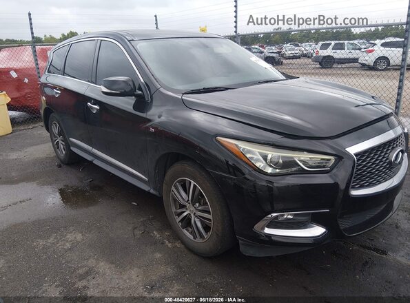 5N1DL0MNXHC503863 2017 INFINITI QX60 Black Vista frontal