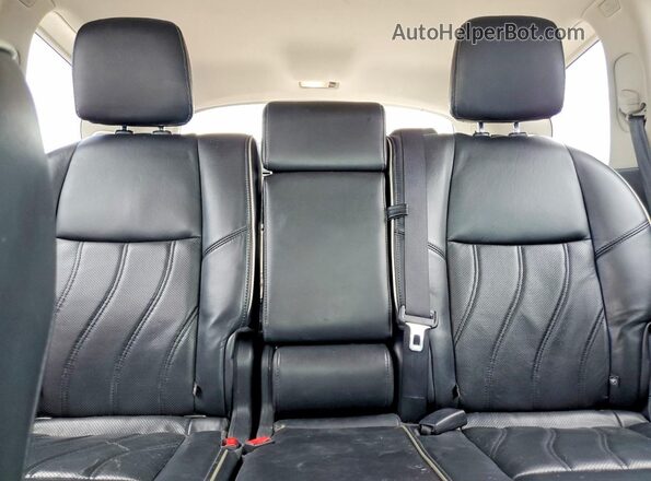 5N1DL0MNXHC505709 2017 INFINITI QX60 White Vista de los asientos traseros