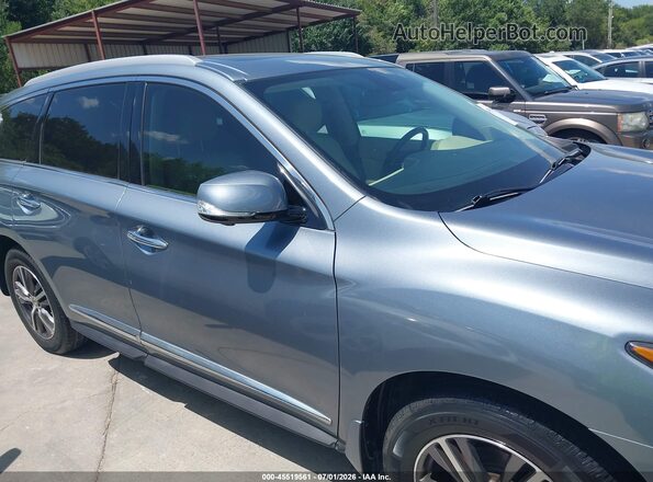 5N1DL0MNXHC515012 2017 INFINITI QX60 Blue Widok wnętrza z tyłu