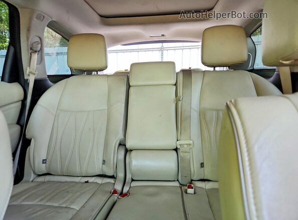5N1DL0MNXHC530528 2017 INFINITI QX60 White Вид задніх сидінь