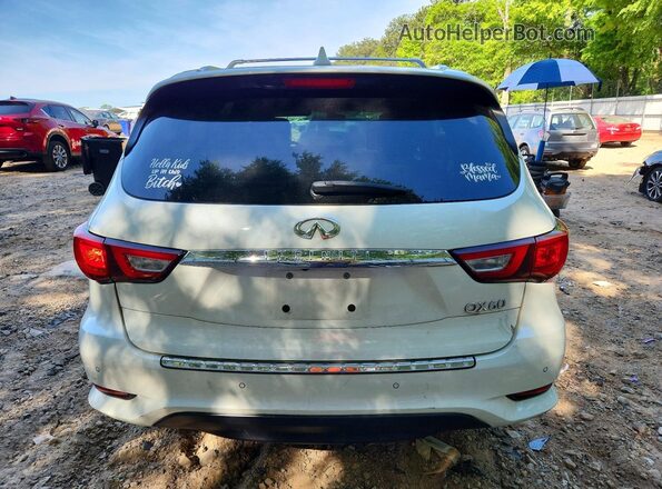 5N1DL0MNXHC530528 2017 INFINITI QX60 White Вид ззаду