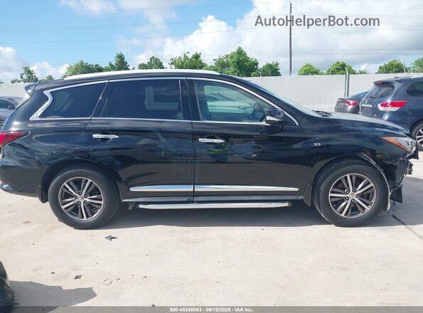5N1DL0MNXHC547328 2017 INFINITI QX60 Black Սալոնի հետևի տեսք