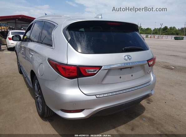 5N1DL0MNXHC549502 2017 INFINITI QX60 Серебряный Задняя левая четверть