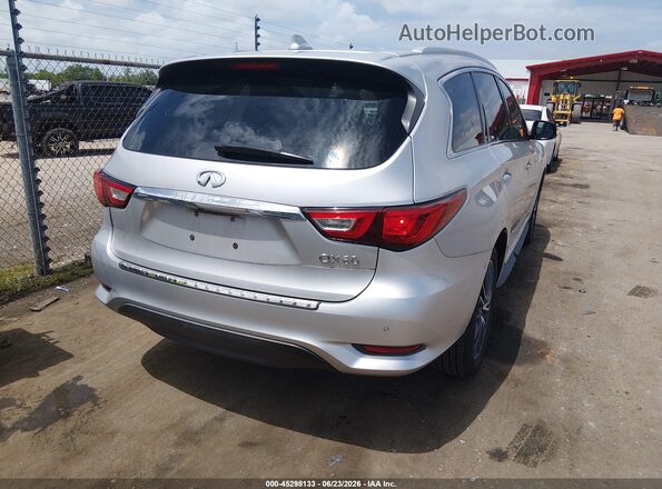 5N1DL0MNXHC549502 2017 INFINITI QX60 Серебряный Задняя правая четверть