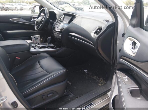 5N1DL0MNXHC549502 2017 INFINITI QX60 Серебряный Вид салона спереди