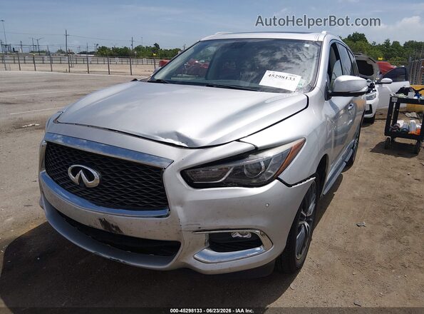 5N1DL0MNXHC549502 2017 INFINITI QX60 Серебряный Передняя левая четверть