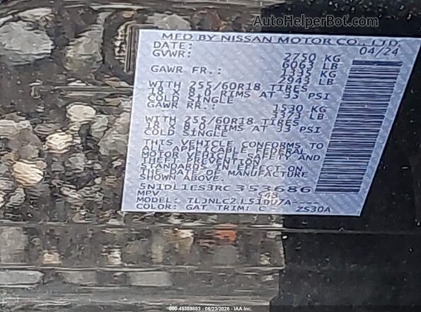 5N1DL1ES3RC353686 2024 INFINITI QX60 Black Widok komory silnika