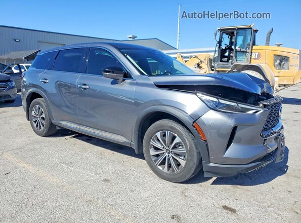 5N1DL1ES8RC336334 2024 INFINITI QX60 Серый Передняя правая четверть