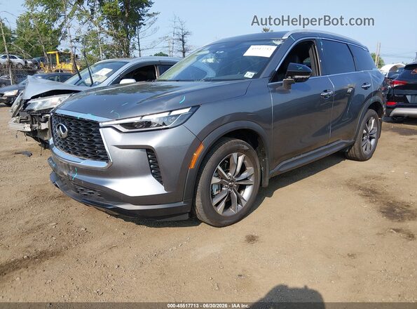 5N1DL1FS0RC344569 2024 INFINITI QX60 Gray Առջևի ձախ երեք քառորդ տեսարան